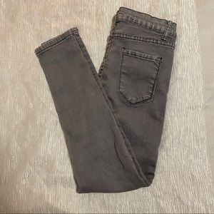 High Rise Super Skinny Dark Gray Jeans
